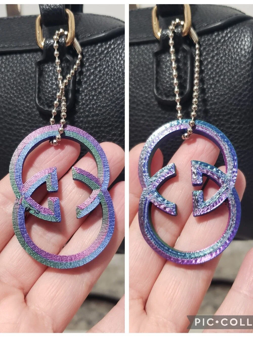 Iridescent Fashion GG Bag Charm